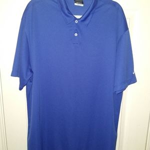 Nike Golf Dri-Fit Blue Short Sleeve Polo Shirt Men's sz XXL